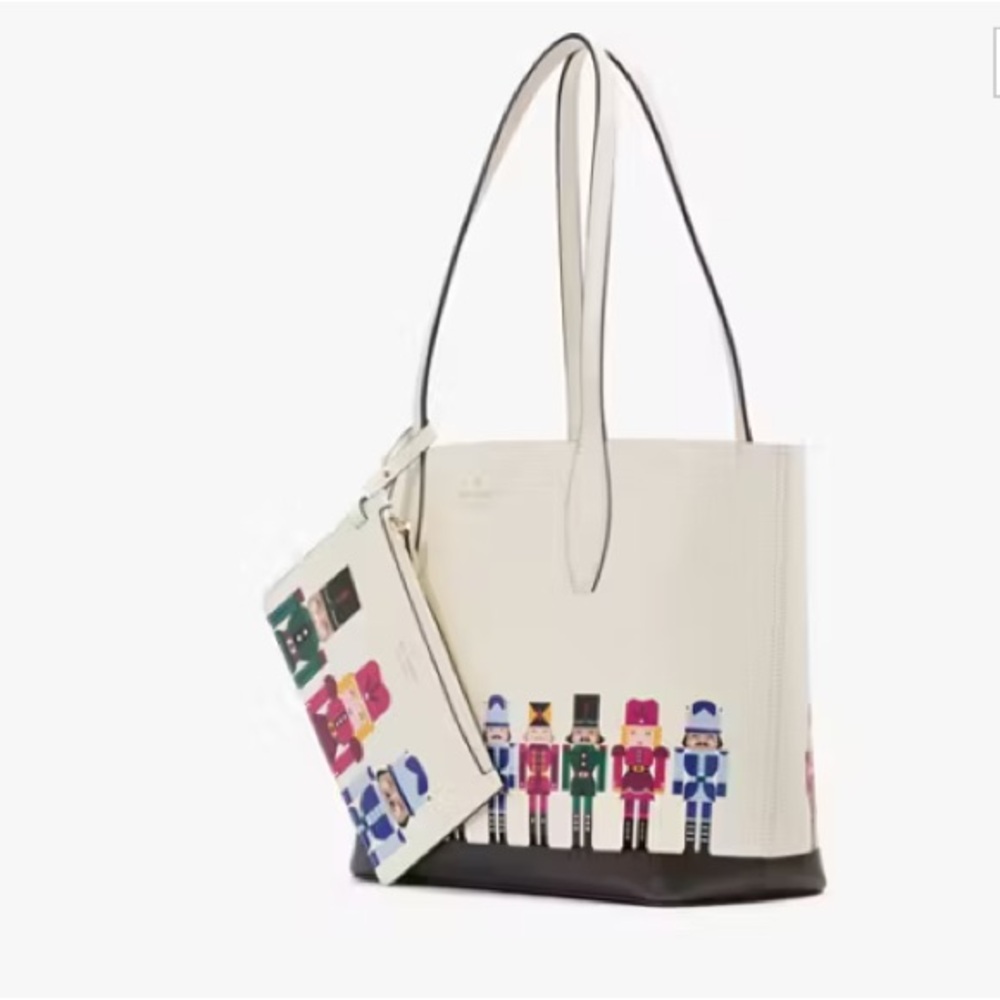 Designer Kate Spade Oh What Fun Nutcracker Small Tote - Picture 2 of 7